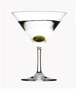 Martini mit Olive